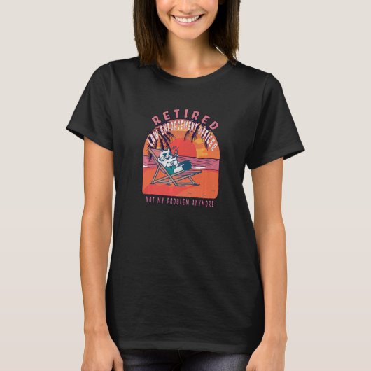 引退した法執行官 ヴィンテージリタイアメント Tシャツ (正面)