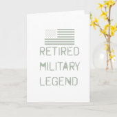 引退した軍の伝説的ベテラン兵士よ カード (黄色い花)