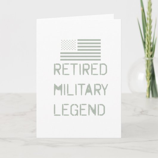 引退した軍の伝説的ベテラン兵士フォー カード (正面)