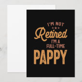 引退してないよ、フルタイムのパパだよ 招待状 (正面/裏面)