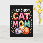 引退してないよ。猫のママしてるの。母の日 カード (黄色い花)