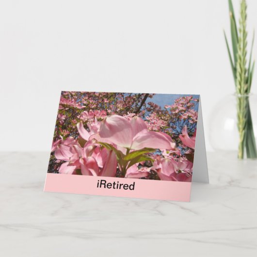 引退して生きていくなんて、最高だ!カードの回収 案内状 (正面)