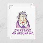 引退しました ポストカード (正面/裏面)