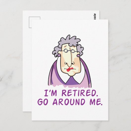 引退しました ポストカード (正面/裏面)