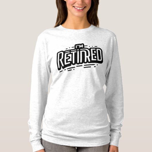 引退しましたTシャツ Tシャツ (正面)
