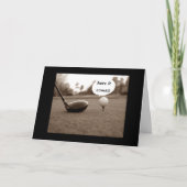 引退するゴルファーにとってのユーモア カード (正面)