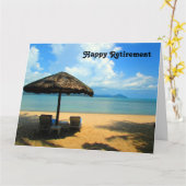 引退するビーチ夢の大きい カード (黄色い花)