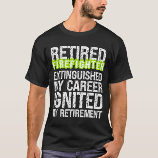 引退する消防士が経歴に終止符を打った R Tシャツ