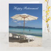 引退する青い色合い カード (黄色い花)