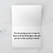 引退とは、いつでもユーモアを交えて引退できることを意味する カード (内部)