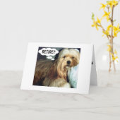 引退とは、いつでもユーモアを交えて引退できることを意味する カード (黄色い花)