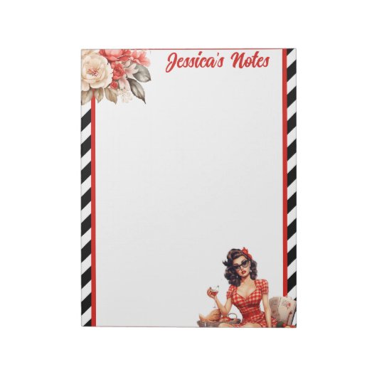 引退の伝説のピンナップ ノートパッド (回転)