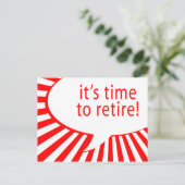 引退の時間だ!(漫画気泡) ポストカード (スタンド正面)