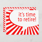 引退の時間だ!(漫画気泡) ポストカード (正面/裏面)