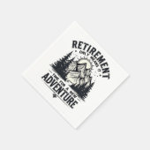 引退は新しい冒険の時のみ スタンダードカクテルナプキン (角)