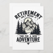 引退は新しい冒険の時のみ 招待状 (正面/裏面)