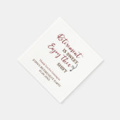 引退は楽しむこのシフト退職 スタンダードカクテルナプキン (角)