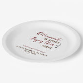 引退は楽しむこのシフト退職 ペーパープレート (アングル)