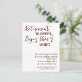 引退は楽しむこのシフト退職 ポストカード (スタンド正面)