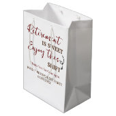 引退は楽しむこのシフト退職 ミディアムペーパーバッグ (裏面アングル)