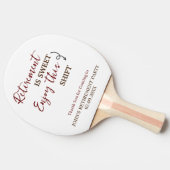 引退は楽しむこのシフト退職 卓球ラケット (横)