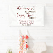 引退は楽しむこのシフト退職 横断幕 (インサイチュ)