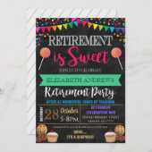 引退は甘いパーティの招待状 招待状 (正面/裏面)