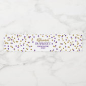 引退は甘いパープルゴールドのコンフェッティ ペットボトルラベル (シングルラベル)