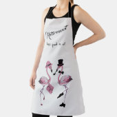 引退は良さそうだ！シックな上品なフラミンゴ エプロン (インサイチュ)