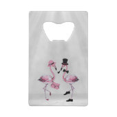 引退は良さそうだ!シックな上品なフラミンゴ クレジットカード栓抜き (裏面)