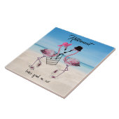 引退は良さそうだ!フラミンゴオンビーチ タイル (側面)