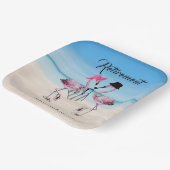 引退は良さそうだ!フラミンゴオンビーチ ペーパープレート (傾斜あり)