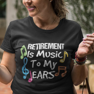 引退は音楽カラフルノート退職した Tシャツ