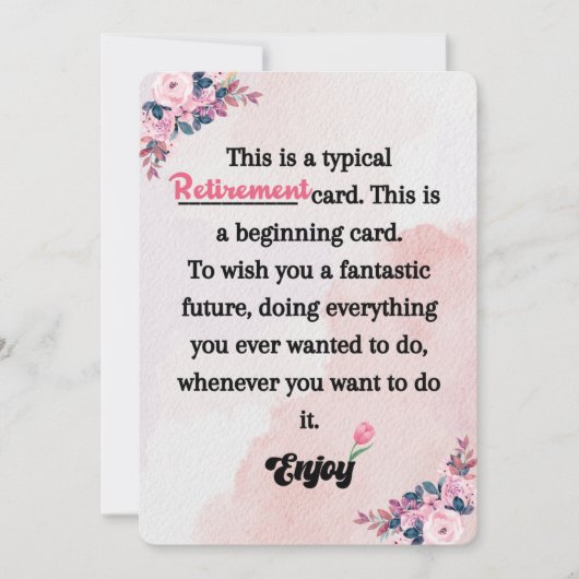 引退への詩的な旅（彼/彼女のために） シーズンカード (正面)