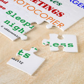 引退を誓え!引退おもしろいジョーク ジグソーパズル (側面)