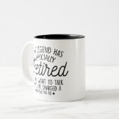 引退ギフト、伝説は公式に退職したある ツートーンマグカップ (正面左)