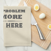 引退パーソナライズされたは私の問題ではない キッチンタオル (四つ折り)