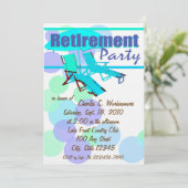 引退パーティー/ ラウンジチェア 招待状 (スタンド正面)