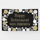 引退パーティー!除パーソナライズされた外バナー 横断幕 (横)