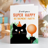 引退パーティー(黒猫と風船)