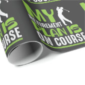 引退プランはゴルフ退職したプレーヤー ラッピングペーパー (ロールコーナー)