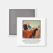 引退ユーモア磁石 マグネット (正面/裏面)