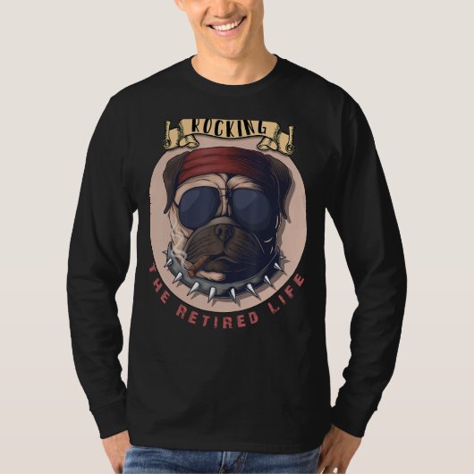 引退ライフ退職のロッキング2022 退職したDa Tシャツ (正面)