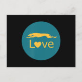 引退レーシンググレイハウンド愛 ポストカード (正面)