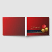 引退客書引退用パーティーの装飾 ゲストブック (全面)