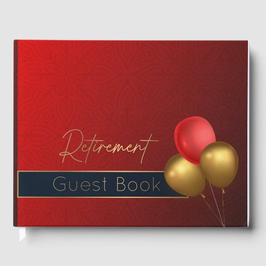 引退客書引退用パーティーの装飾 ゲストブック (正面)