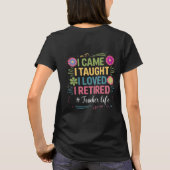 引退教師のTシャツで金脈を掘り当てろ Tシャツ (裏面)