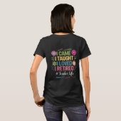引退教師のTシャツで金脈を掘り当てろ Tシャツ (裏面フル)