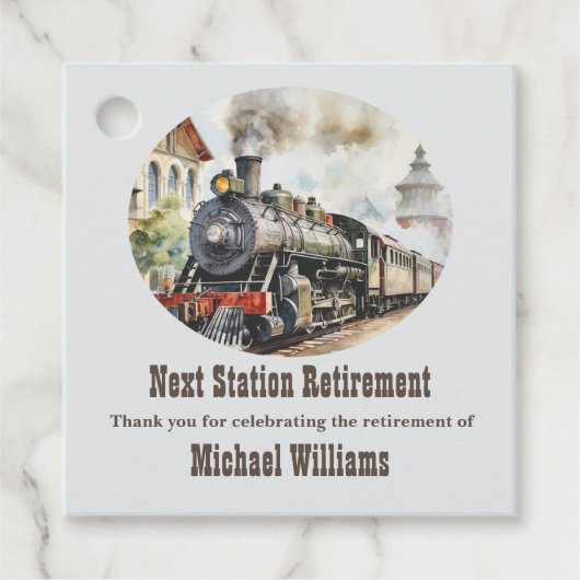 引退旅行テーマパーティートレイン次の駅 フェイバータグ (正面)