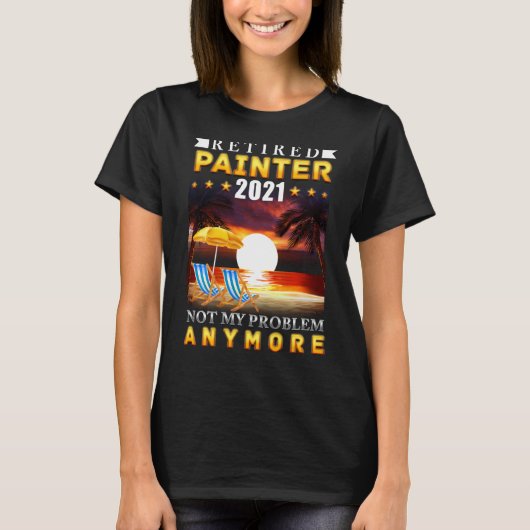 引退画家2021面白い引退感謝 Tシャツ (正面)